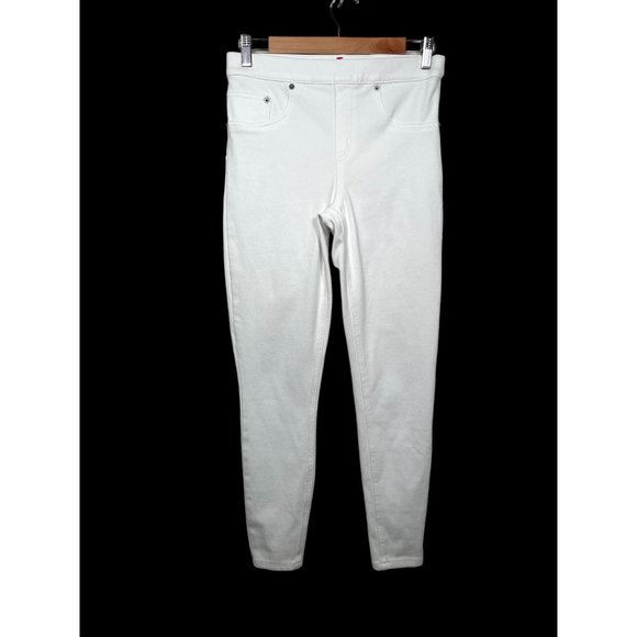 SPANX Ready-to-Wow Denim Leggings white sz M - Picture 1 of 11